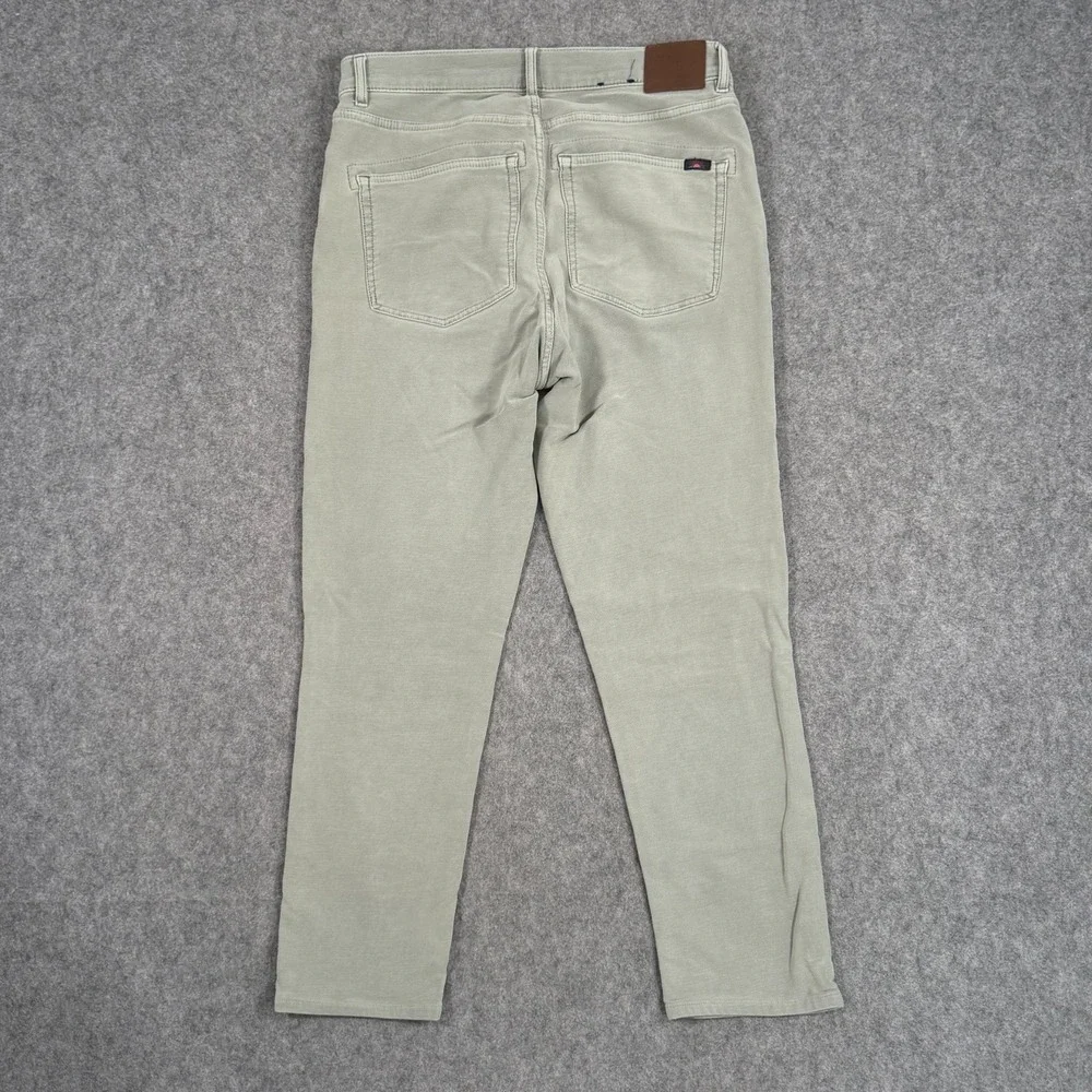 Faherty Brand Faded Olive Green Stretch Terry 5-Pocket Pants Men's Size 31x27